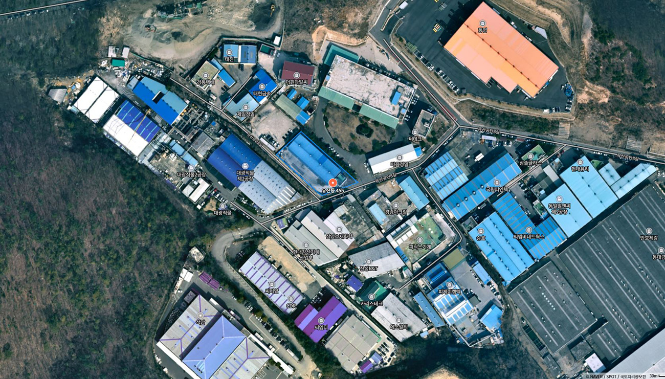 경상남도 양산시 유산동 455 사업대상지 위성사진