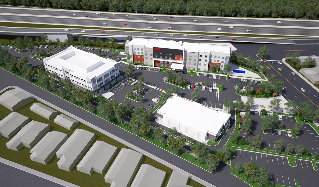 brea canyon Business park 조감도 중간 결과물